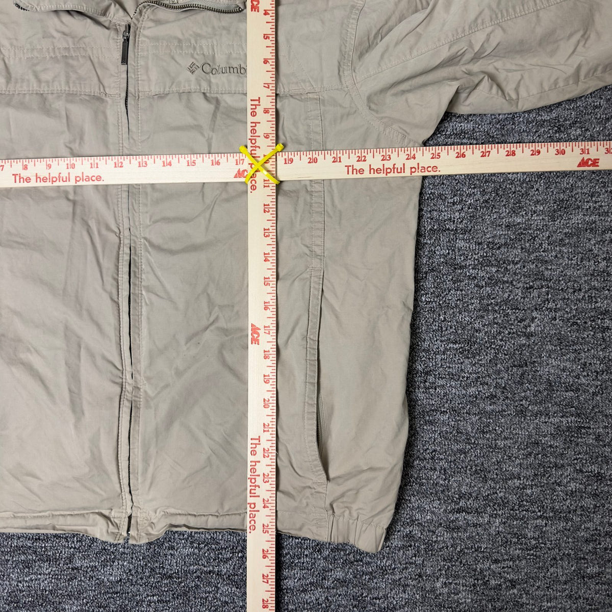 Columbia Jacket Mens L Tan Full Zip Gorpcore