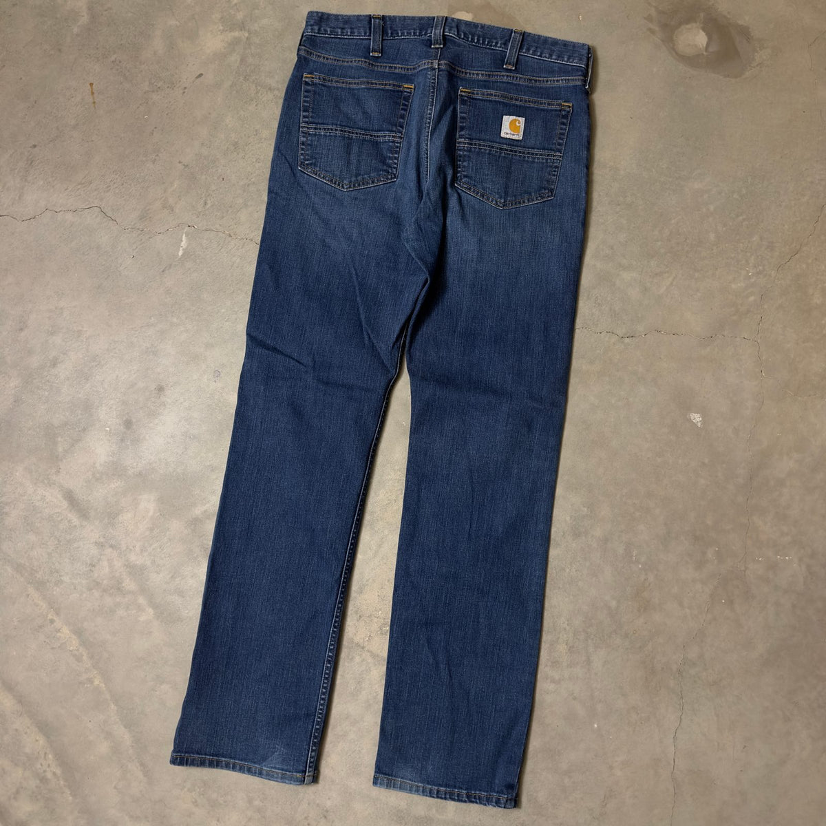 Carhartt Relaxed Fit Jeans Mens 33x32 Dark Wash Denim