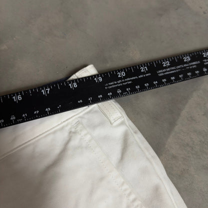 Nautica The Deck Short Mens 38 White Chino Baggy Preppy