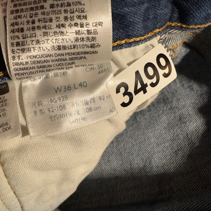 Levi's 501 Original Fit Jeans Mens 36x31 Indigo Blue Straight Baggy Heritage