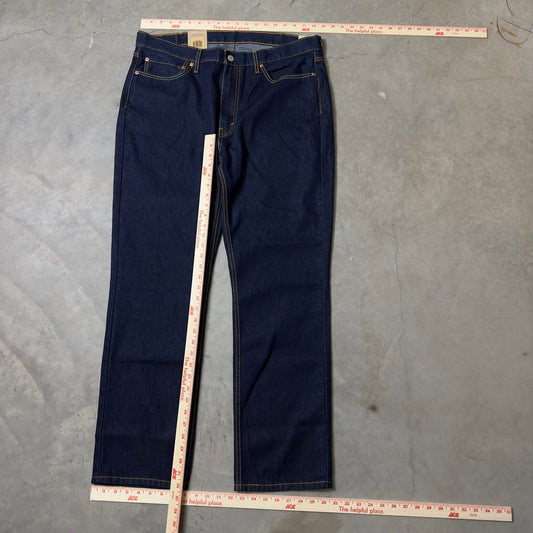 NWT Levi's 514 Straight Jeans Mens 38x32 Indigo Rinse