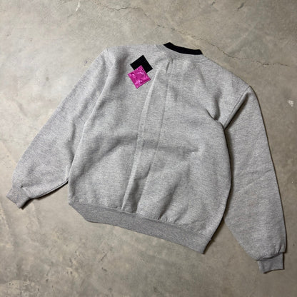 Vintage Jerzees Sweatshirt Womens Medium Gray 90s Geometric
