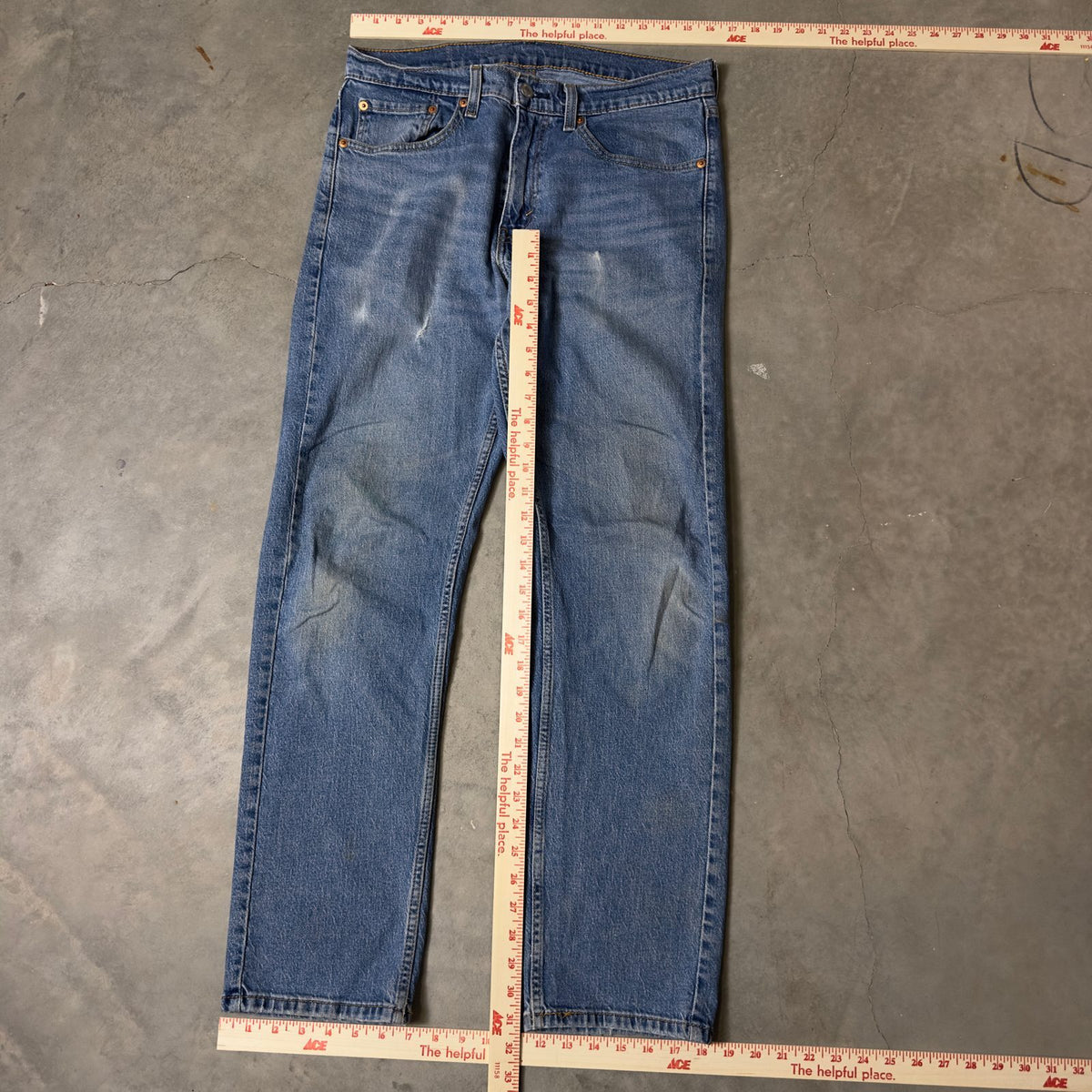 Levi's 505 Straight Leg Jeans Mens 32x30 Blue Classic Fit