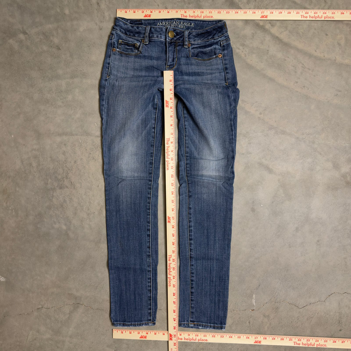 American Eagle Skinny Stretch Jeans Womens 0 Blue