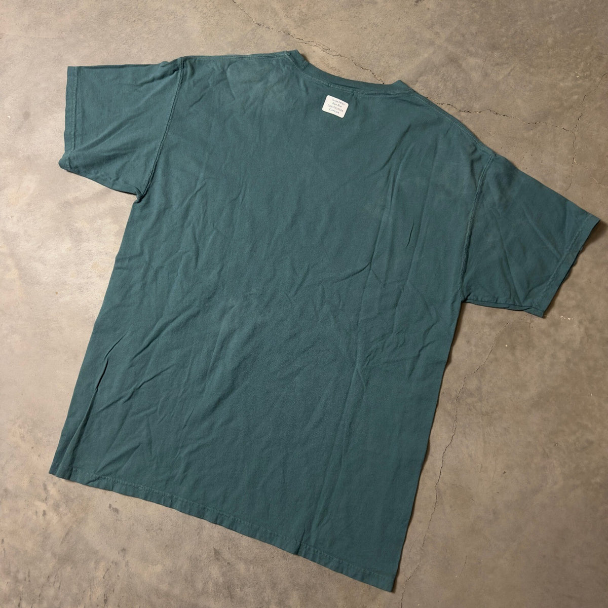 Comfort Wash Lake Texoma Bass Fishing T-Shirt Men Large Teal