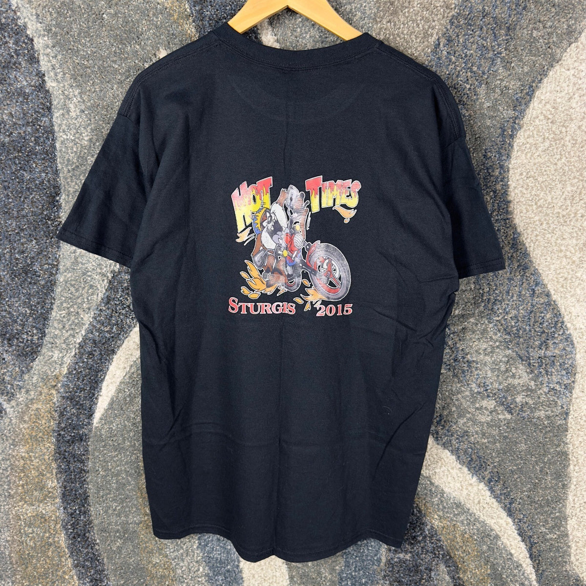 Sturgis Taz Tasmanian Devil T-Shirt Mens L Black Rally 2015