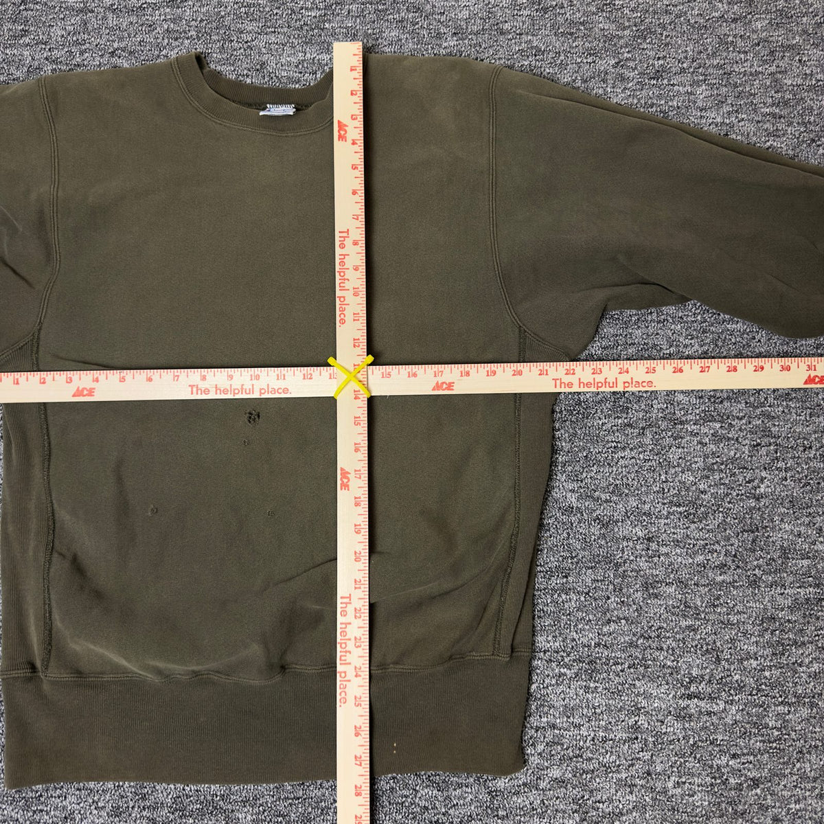 Vintage Champion Reverse Weave Crewneck Sweatshirt XL Olive