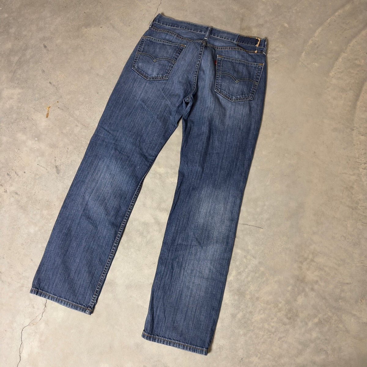 Levi's 514 Straight Fit Jeans Mens 33x32 Blue Baggy