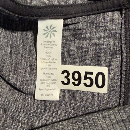Athleta Asymmetric Zip Jacket Womens M Gray Funnel Neck