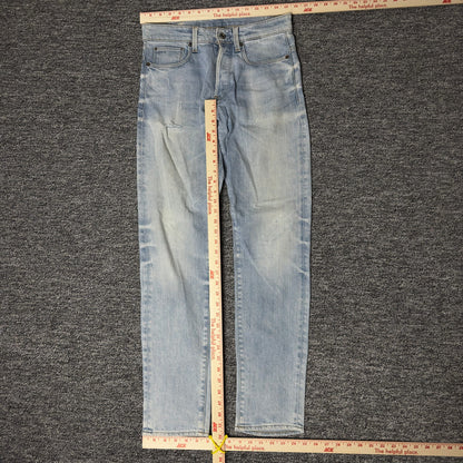 G-Star Raw 3301 Tapered Jeans Mens 30x32 Light Wash Skater