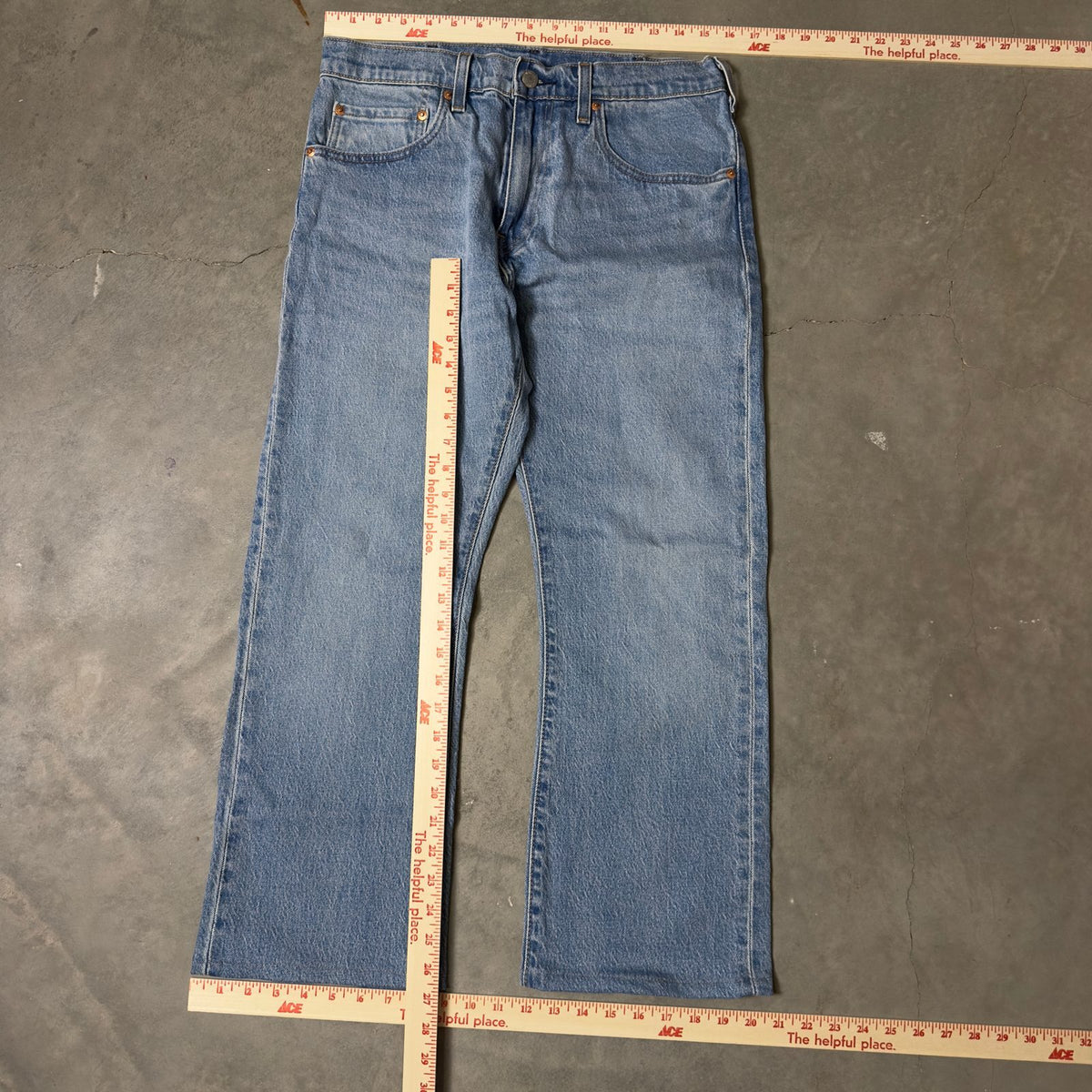 Levi's Premium 517 Bootcut Mens Western Jeans W31 L30 Light