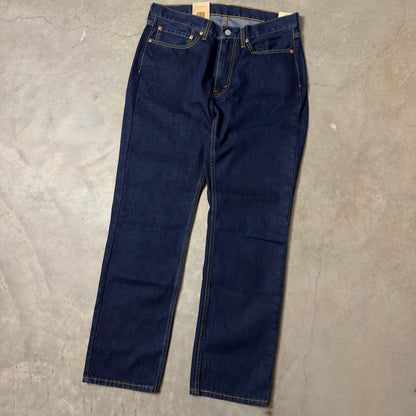 NWT Levi's 514 Straight Jeans Mens 34x32 Dark Indigo