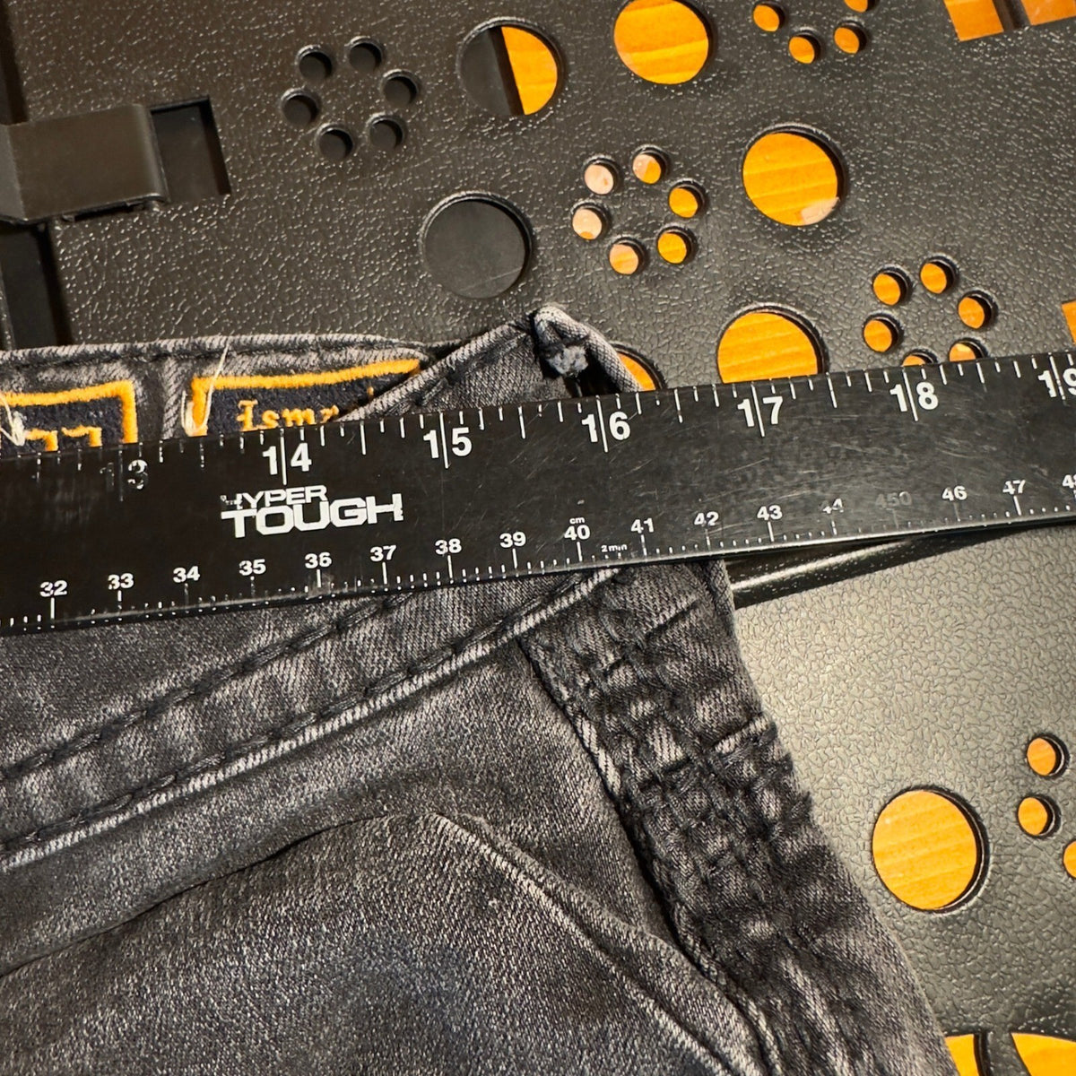 Vintage Rock Revival Ismael Straight Jeans Men 32x26 Black