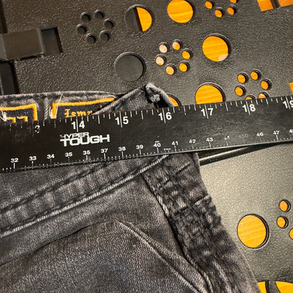 Vintage Rock Revival Ismael Straight Jeans Men 32x26 Black