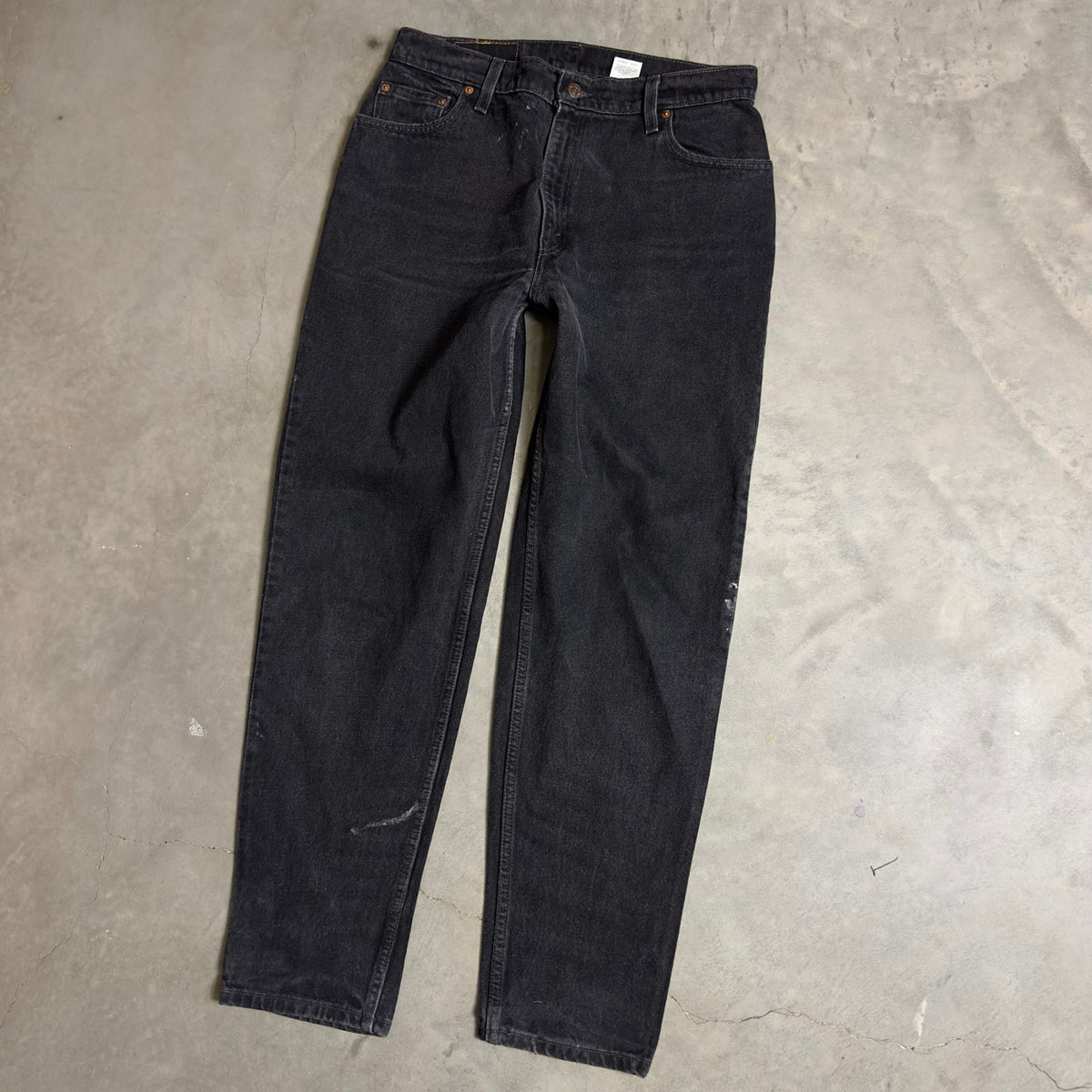 Vintage Levi's 550 Relaxed Jeans Womens 14M Black Tapered