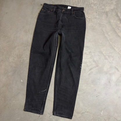 Vintage Levi's 550 Relaxed Jeans Womens 14M Black Tapered
