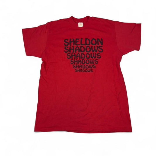 SHELDON SHADOWS Graphic Tee Mens L Vintage 80s Single Stitch