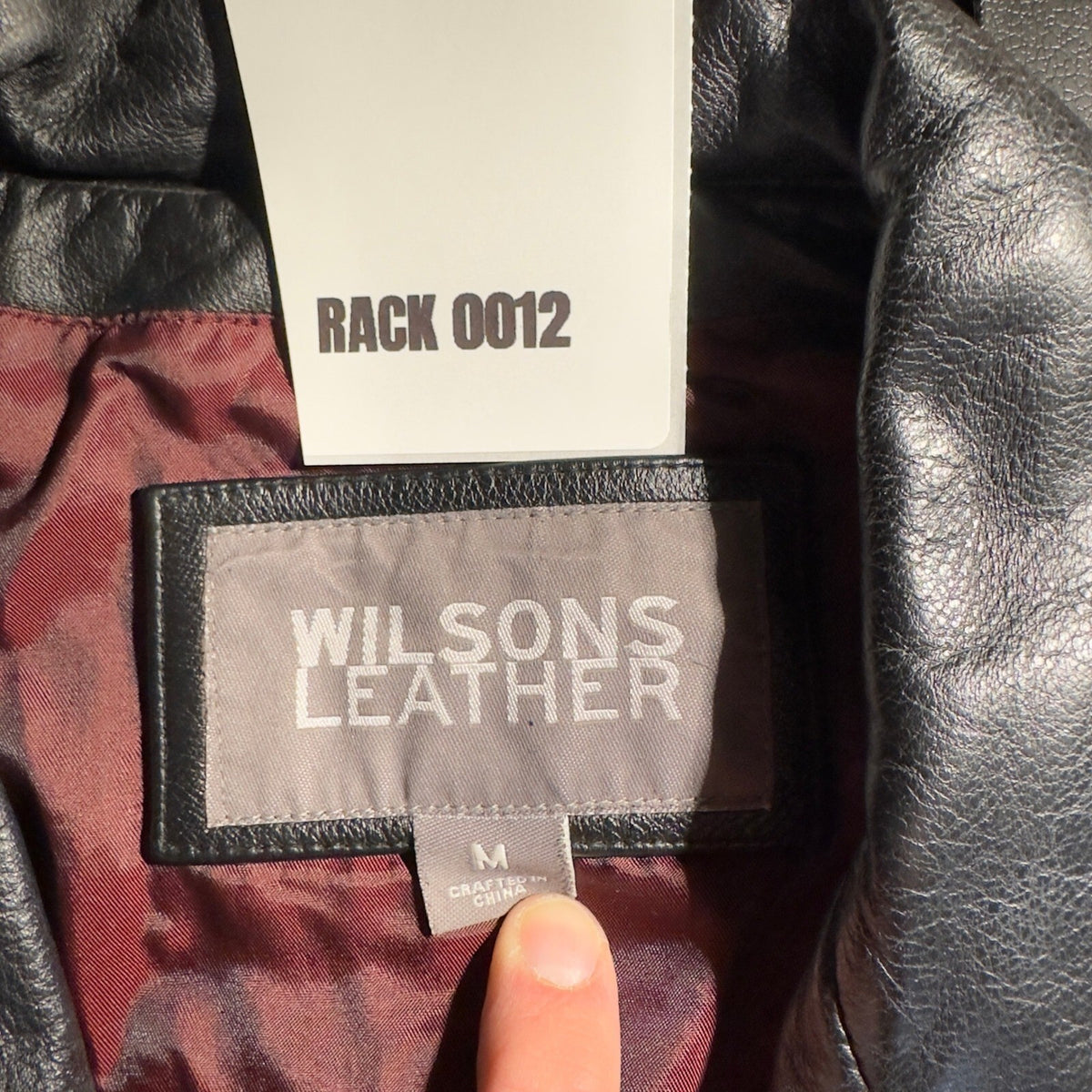 Vintage Wilsons Leather Blazer Jacket Womens Medium Black Y2K Grunge Retro