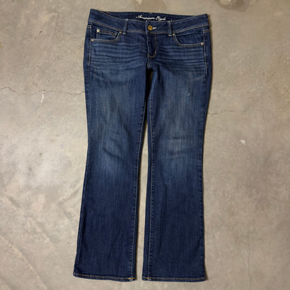 American Eagle Slim Boot Jeans Womens Size 12 Dark Wash