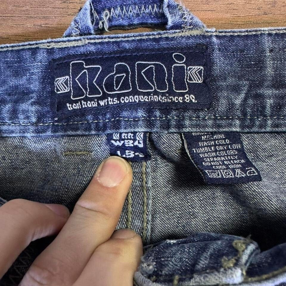 Karl Kani Baggy Carpenter Jeans 34x34 Distressed Y2K 90s Style