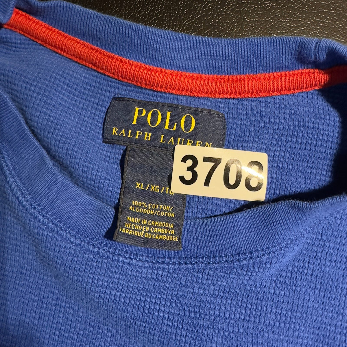 Polo Ralph Lauren Blue Long Sleeve Thermal Tee XL