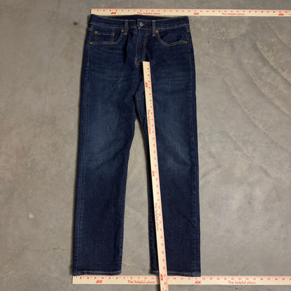 Levi's Premium 502 Taper Jeans Mens 31x32 Dark Indigo