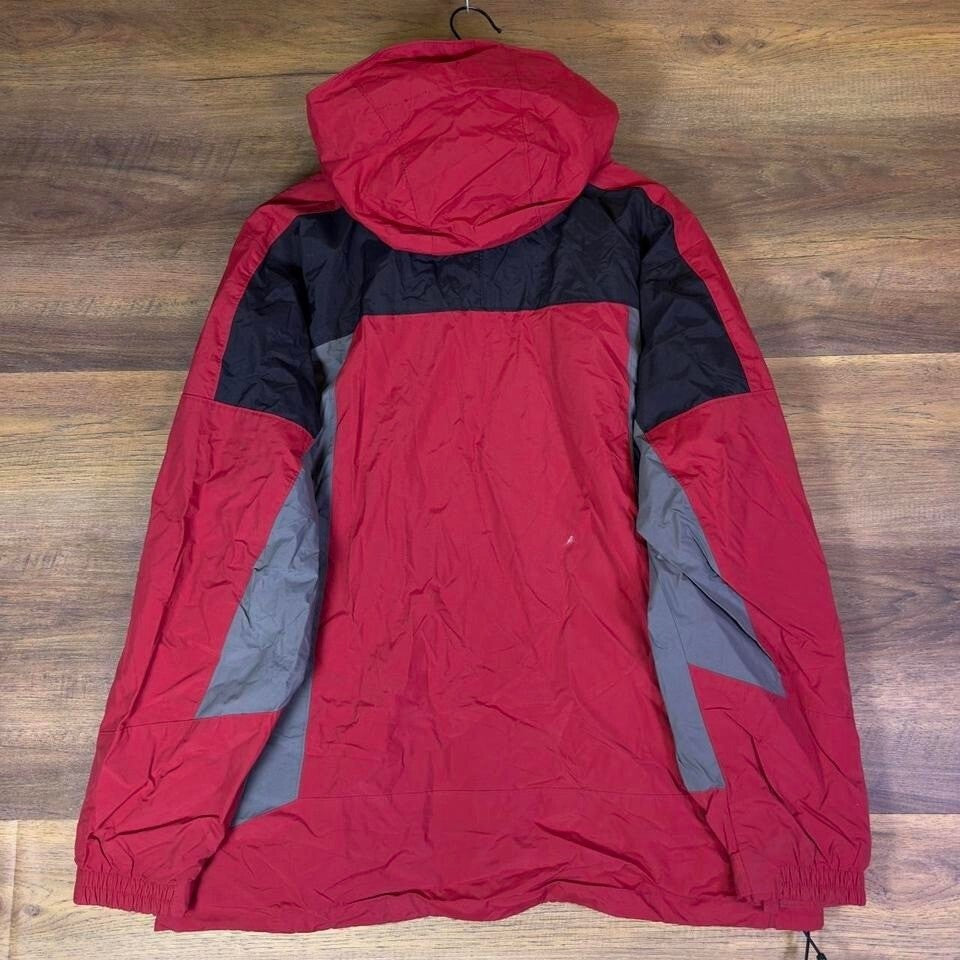 Columbia Men's Large Interchange Jacket Red Gray Gorpcore Y2K