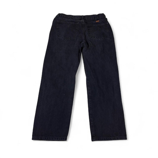 Rustler Black Jeans Men 34x29 Cotton Straight Leg Denim