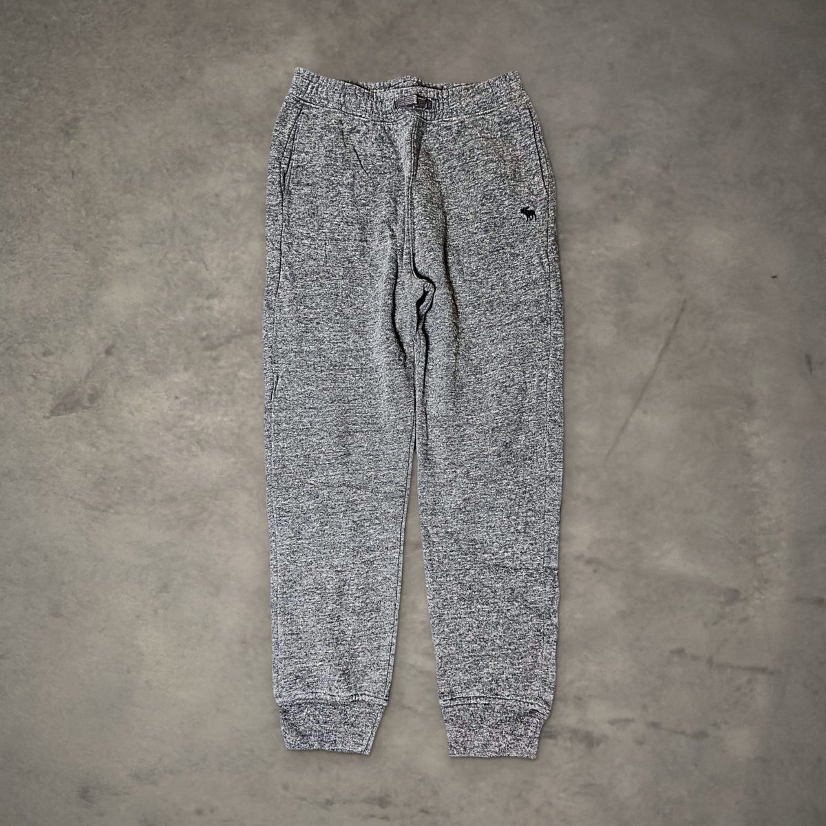 Abercrombie Kids Fleece Joggers Sweatpants 11/12 Gray Cuffed