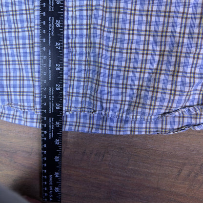 Carhartt Plaid Button Down Shirt Mens M Blue White Yellow