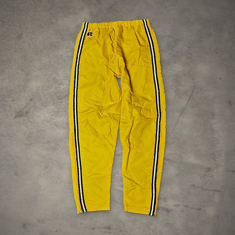 Vintage Russell Athletic Track Pants Mens XXS Yellow