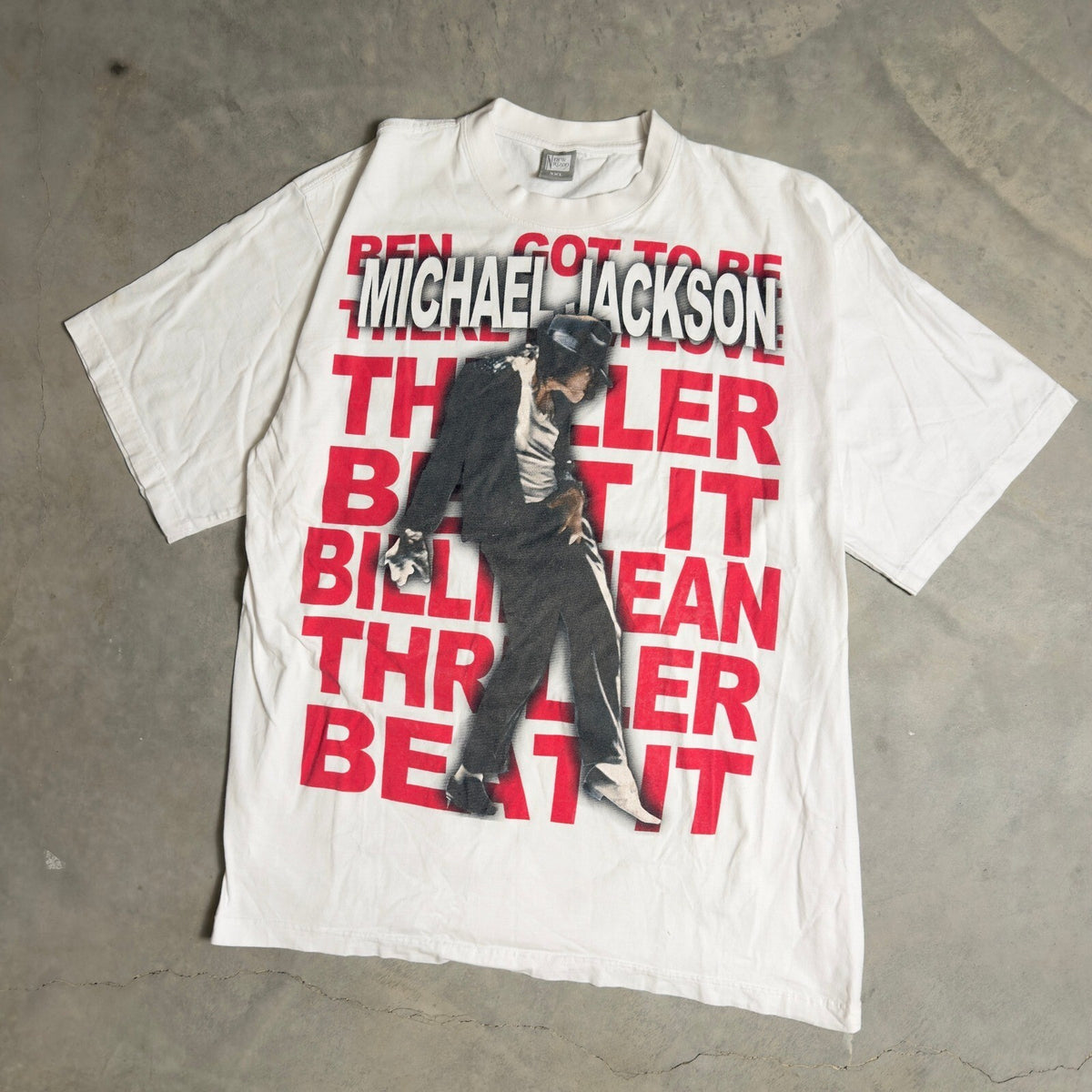 New Horizon Michael Jackson Graphic T-Shirt Mens 3XL White
