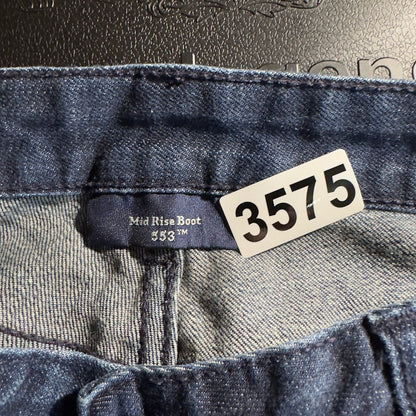 Levi's 853 Mid Rise Boot Jeans Womens 10M Dark Wash