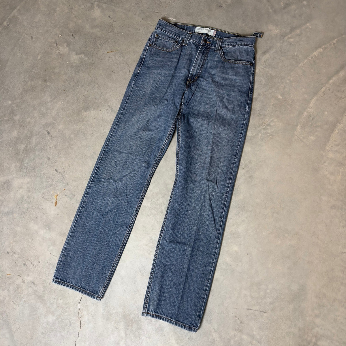 Levi's 505 Regular Fit Jeans Mens 32x34 Blue Baggy Straight