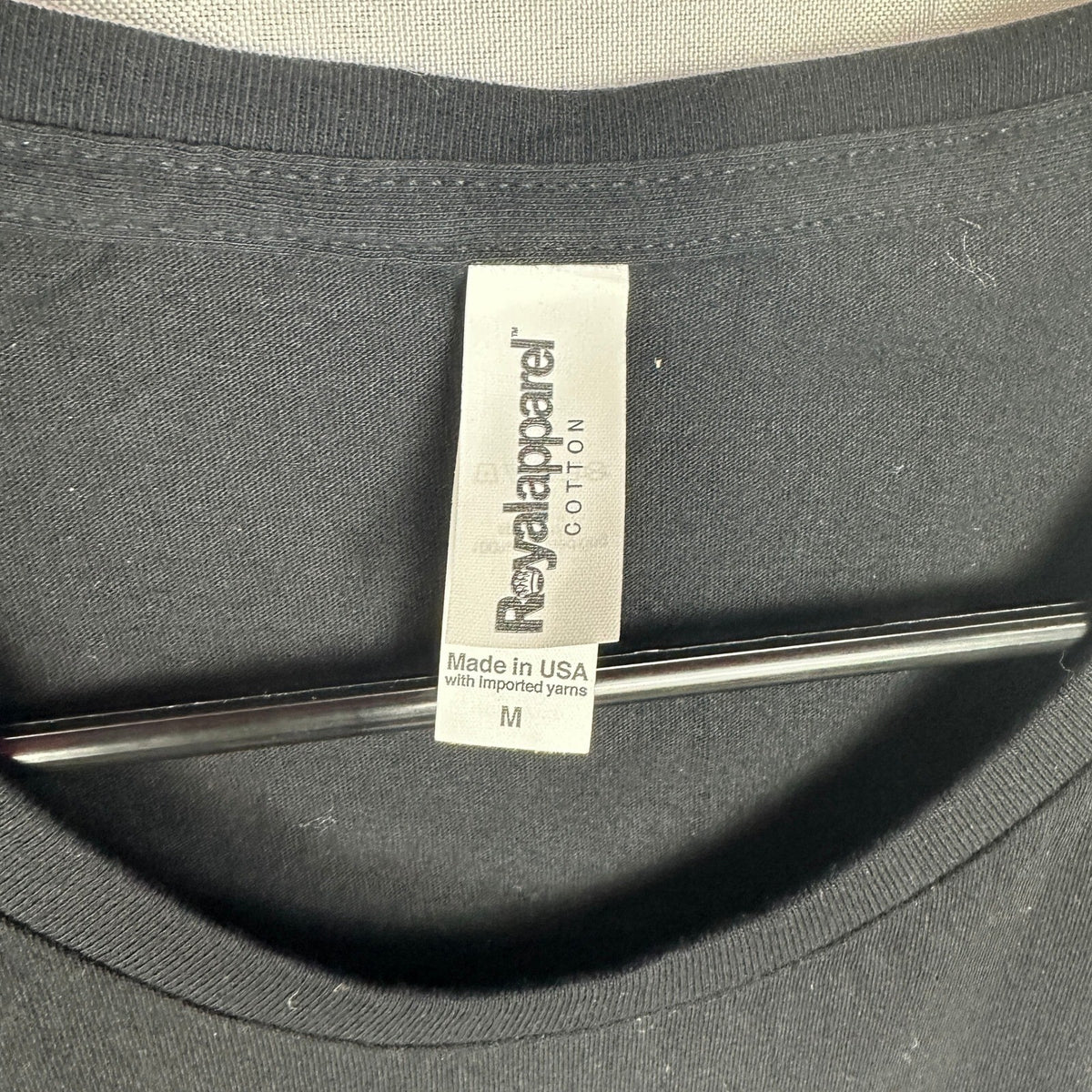 NWT Royal Apparel T-Shirt Women's M Black Basic Crew Neck