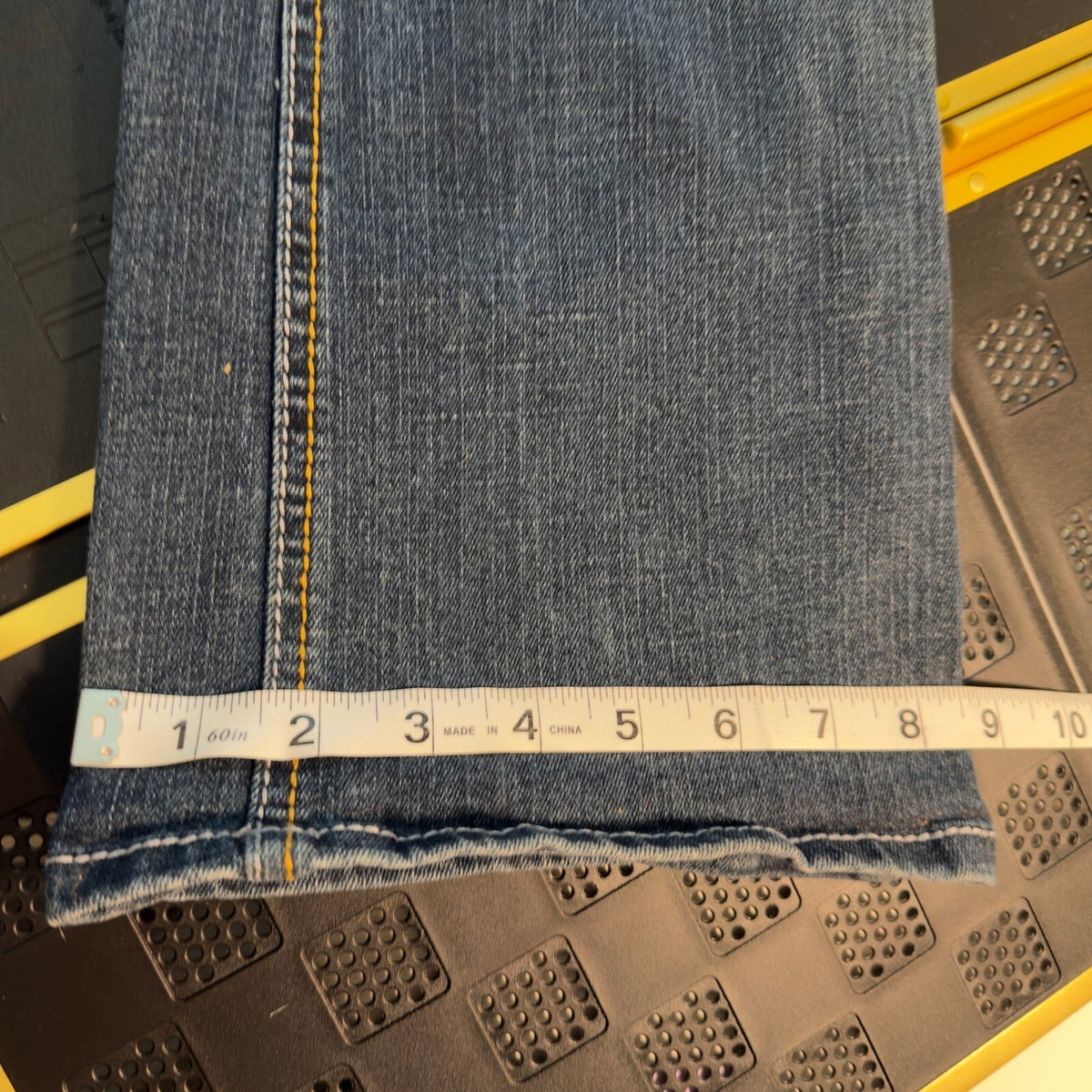 Justice Jeans Bootcut Denim Pants Girl 10.5 Slim Blue Y2K