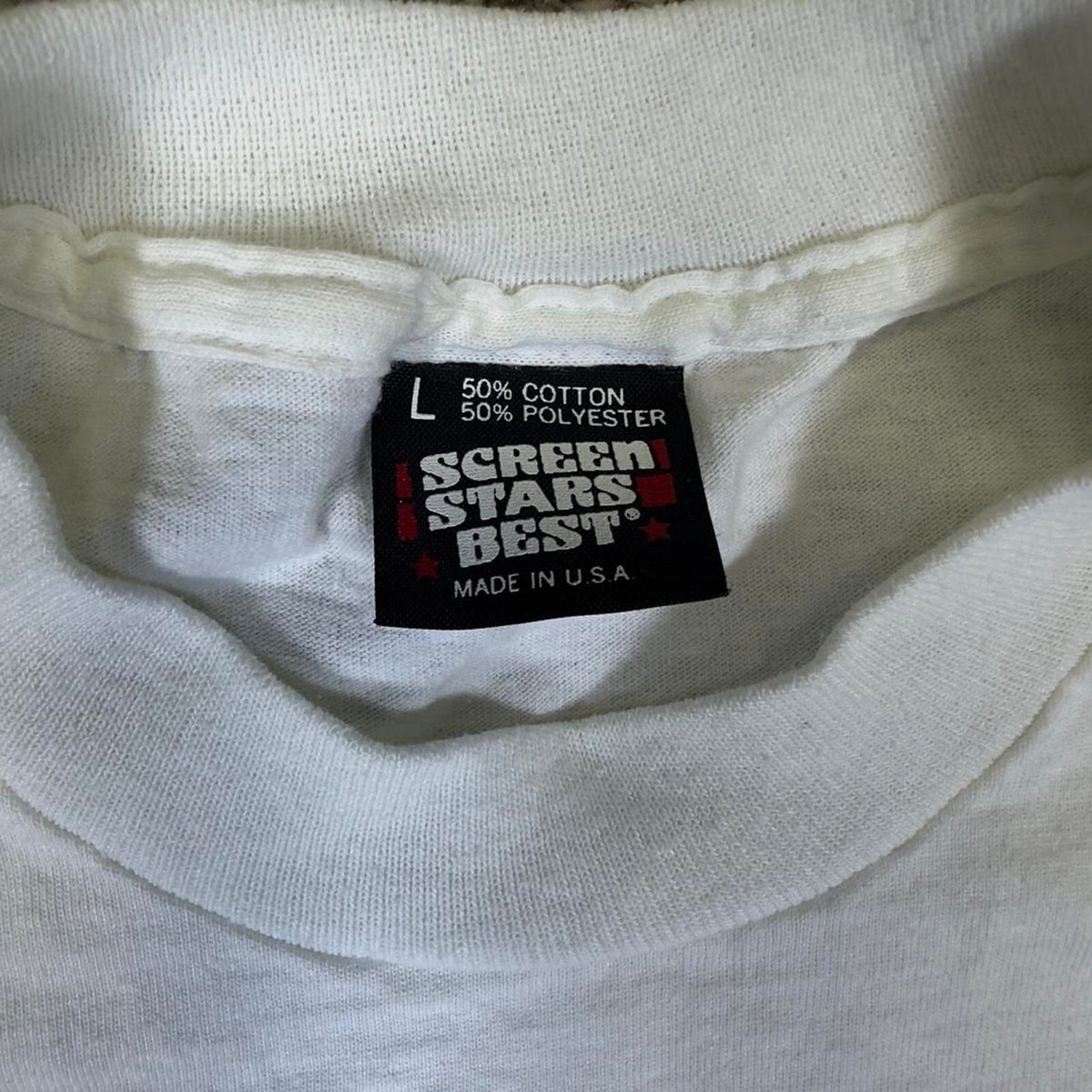 Screen Stars Best Single Stitch Tee Mens L Vintage Graphic