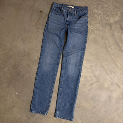 Levi's 314 Shaping Straight Jeans Womens 26x32 Blue