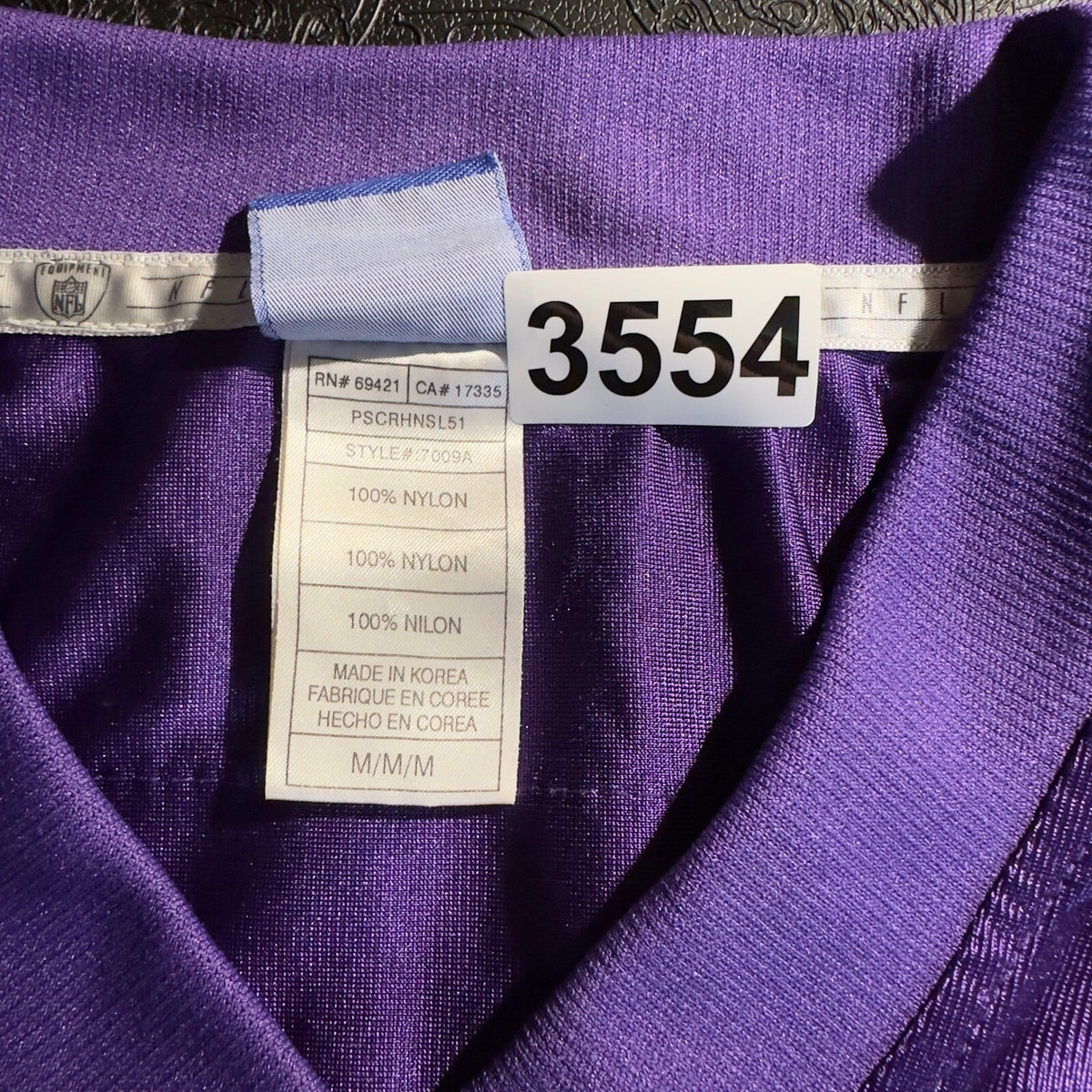 Vintage Reebok Vikings McKinnie Jersey Mens M Purple NFL 74