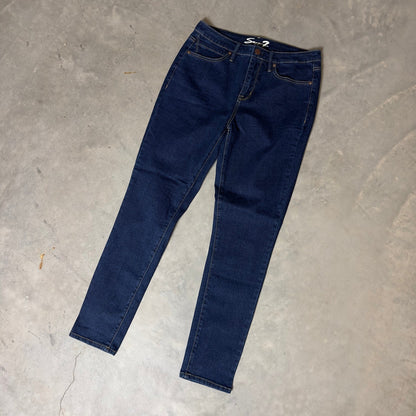 Seven7 Skinny Jeans Womens 8 Dark Blue High Rise Stretch