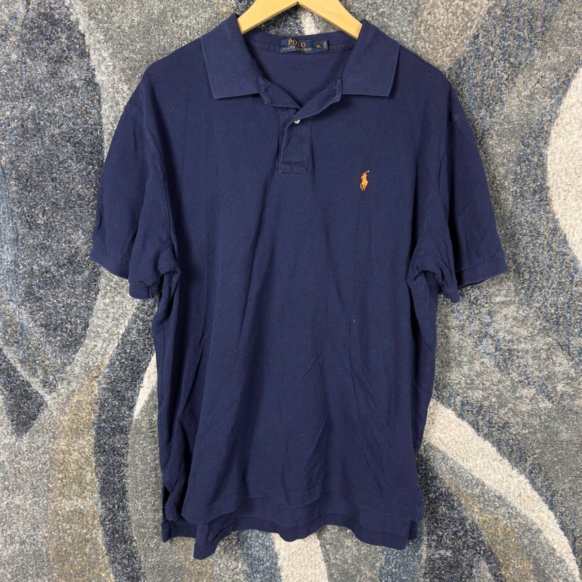 Polo Ralph Lauren Polo Shirt Mens XL Navy Short Sleeve