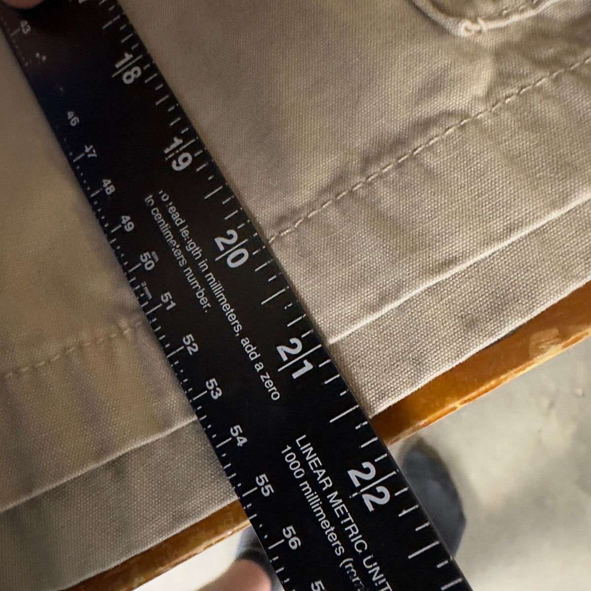 Chaps Cargo Shorts Mens 36 Khaki Tan Cotton Canvas Baggy