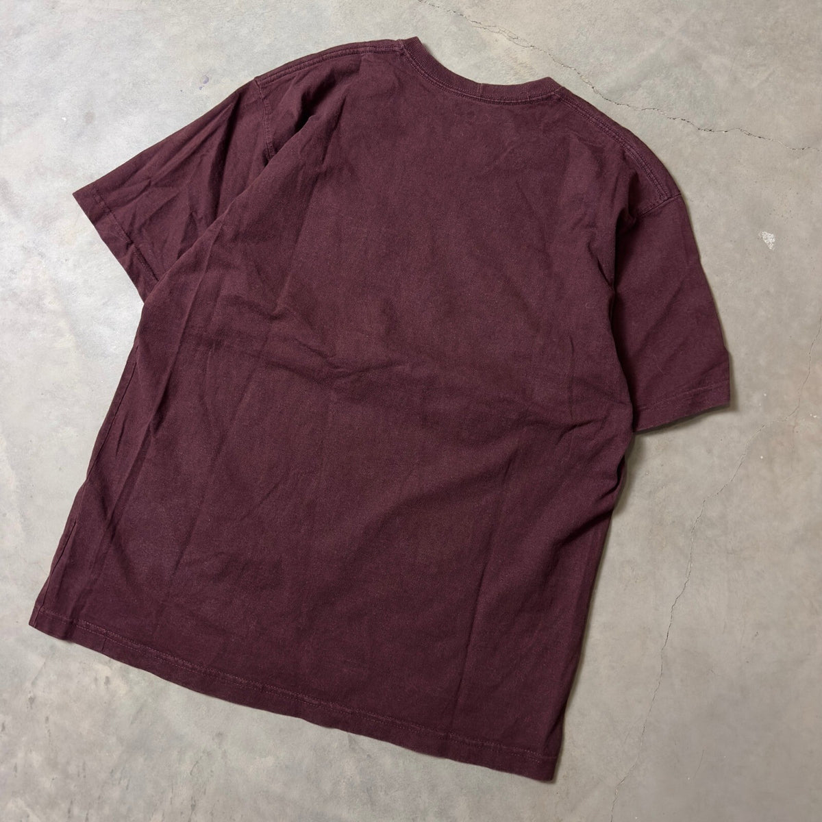 Carhartt Pocket T-Shirt Mens L Burgundy Workwear Tee