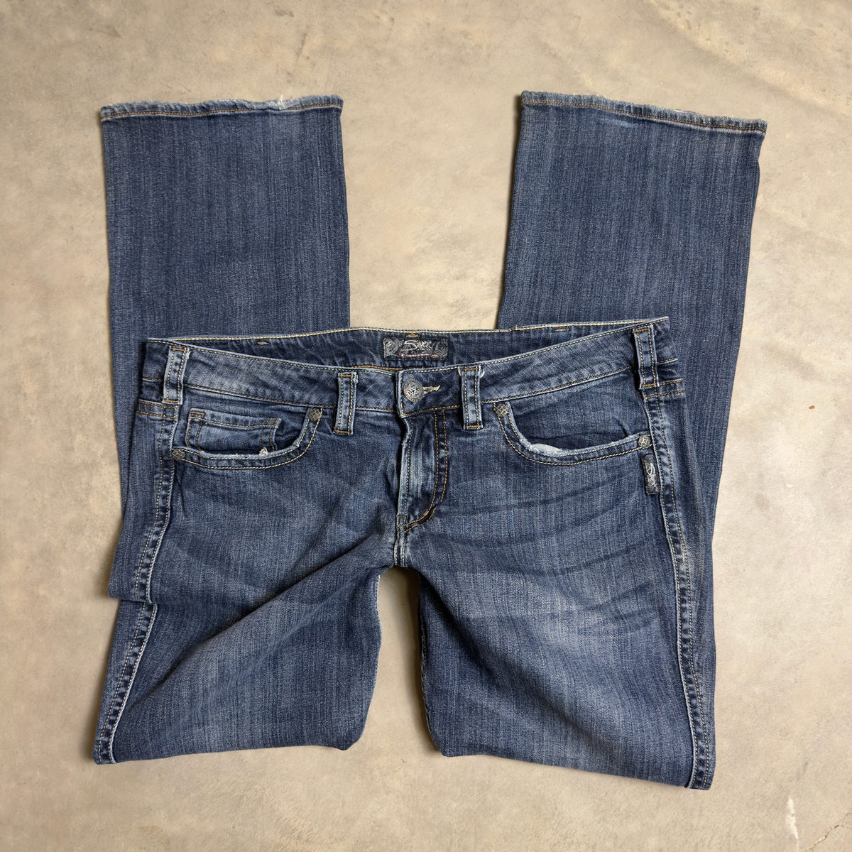 Silver Jeans Frances Baggy Bootcut Womens 18 Blue