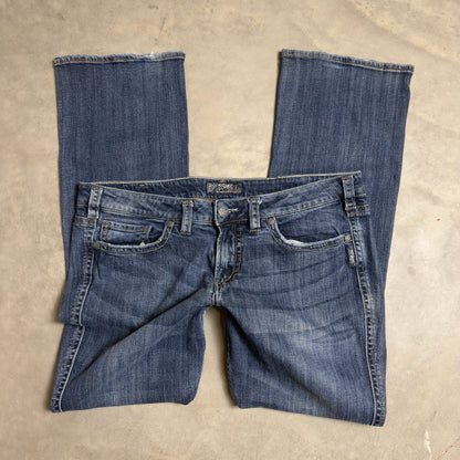 Silver Jeans Frances Baggy Bootcut Womens 18 Blue