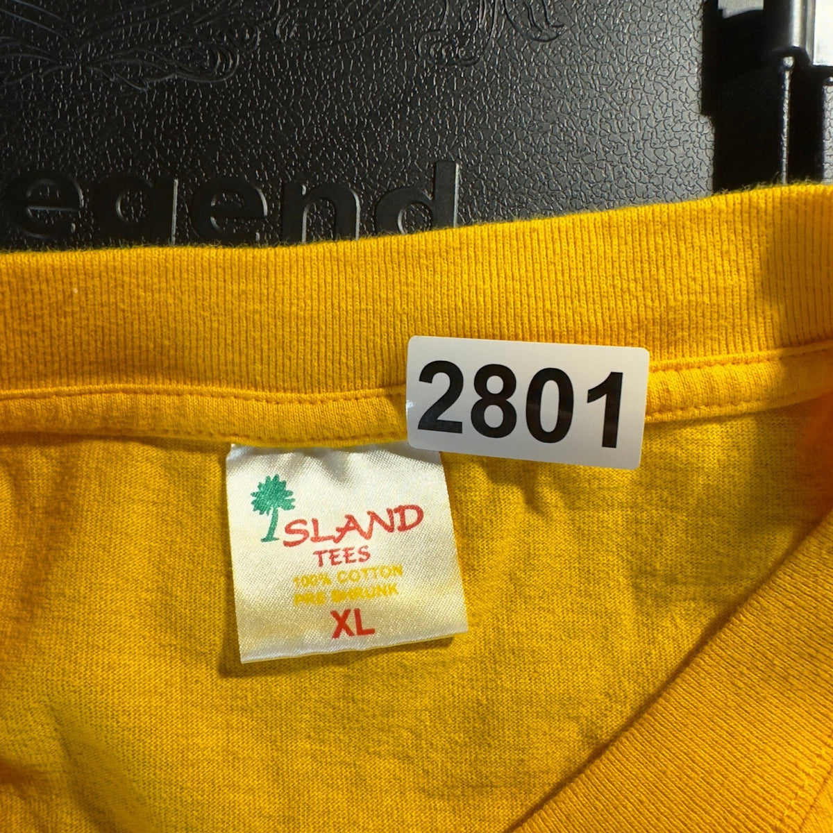Vintage Island Tees Jamaica TShirt Men XL Yellow Graphic Tee