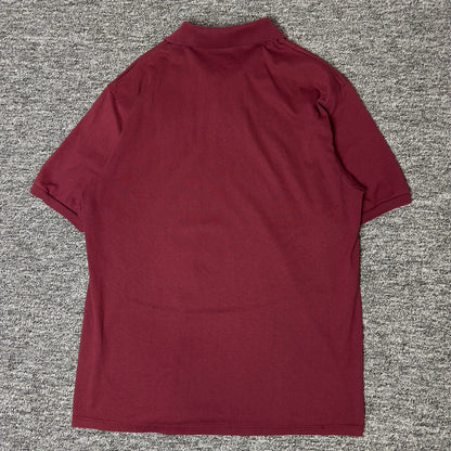 Jerzees Abercrombie Country Inn Polo Mens L Burgundy