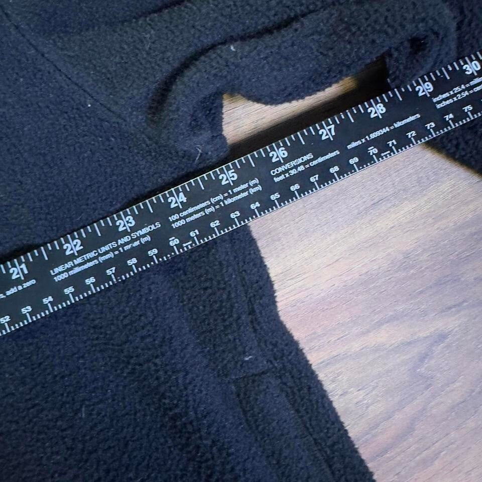 Cabela's Fleece Pullover Black Men's Large Warm Layering Hunting Hiking
