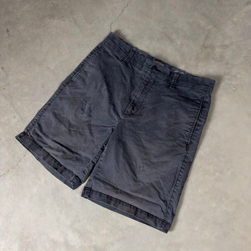Orvis Flat Front Chino Shorts Mens 32 Gray Baggy Gorpcore