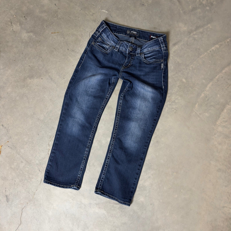 Silver Jeans Co Suki Mid Capri Jeans Women W28 L22.5 Y2K